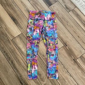 Multicolor Lulu leggings! Never been worn